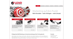 Desktop Screenshot of lead-industrie-marketing.de